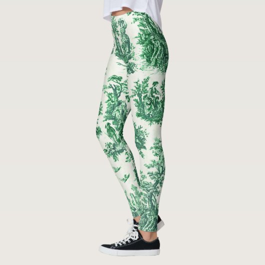 Vintager Blumenstrauß Leggings (Links)