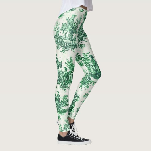 Vintager Blumenstrauß Leggings (Rechts)