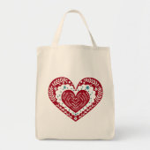 Vintager Blumenurlaub Liebe Tragetasche (Vorne)