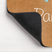 Vintager Blumenvogel Personalisiert Mousepad (Ecke)