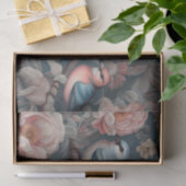 Vintager Blumenvogel Seidenpapier (Geschenk)