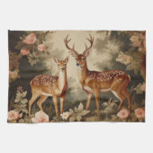 Vintager Blumenwald Geschirrtuch (Horizontal)