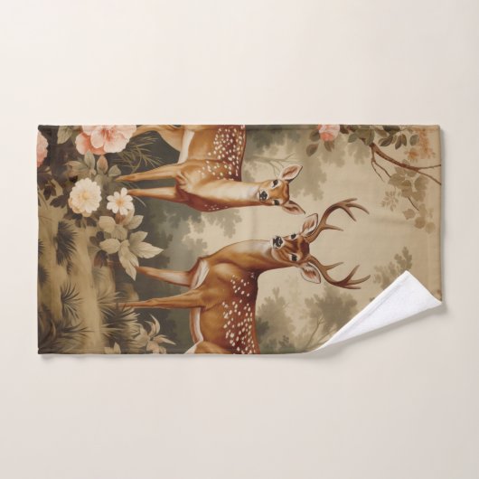 Vintager Blumenwald Handtuch (Handtuch)