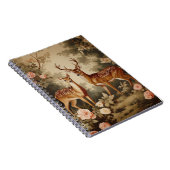 Vintager Blumenwald Notizblock (Rechte Seite)