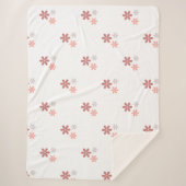 Vintager Blumenwirbel Sherpadecke (Vorderseite)