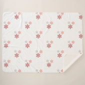 Vintager Blumenwirbel Sherpadecke (Vorderseite (Horizontal))