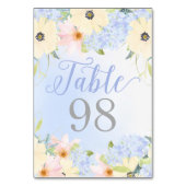 Vintager Blumenzahn Tischnummer (Vorderseite)