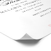 Vintager Blumenzettel Poster (Ecke)