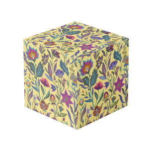 Vintager Blumenziermuster Viktorianischer Stil Würfel