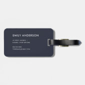 VINTAGER BLUSH PINK BURGUNDY PROTEA FLORAL GEPÄCKANHÄNGER (Rückseite horizontal)