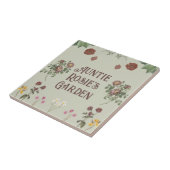 Vintager Blütengarten Fliese (Seite)