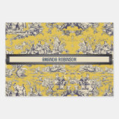 Vintager Blütengelber Schornstein Geschenkpapier Set (Vorderseite)