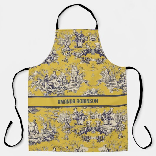 Vintager Blütengelber Schornstein Schürze (Vorderseite)