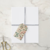 Vintager Blütenschmetterling Geschenkanhänger (Mit Garn)