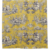 Vintager Blütensee Duschvorhang (Vorderseite)