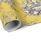 Vintager Blütensee Geschenkpapier (Rolleneckpunkt)