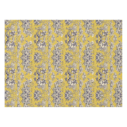 Vintager Blütensee Tischdecke (Vorderseite (Horizontal))