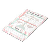 Vintager Blutzuckerspiegel und Blutdruck Notizblock (angewinkelt)