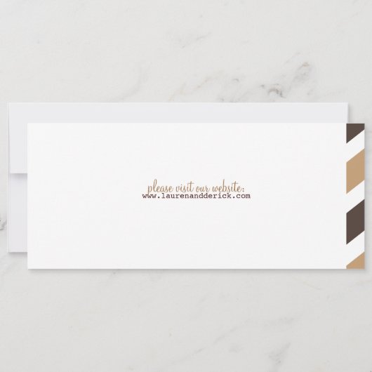 Vintager Boarding Einladung (Rückseite)