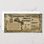 Vintager Boarding Pass (Vorne/Hinten)