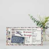 Vintager Boarding Pass 2 (Stehend Vorderseite)