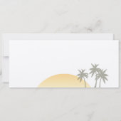 Vintager Boarding Pass Hochzeit auf ecru Einladung (Rückseite)