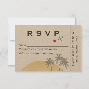 Vintager Boarding Pass UAWG für Kraft-Papier Einladung