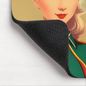 Vintager Boba Tea Retro Spaß Mousepad (Ecke)