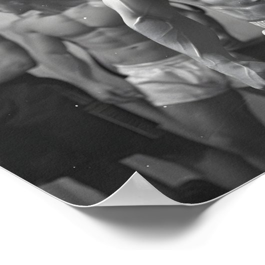 Vintager Bodybuilder 2 Poster (Ecke)