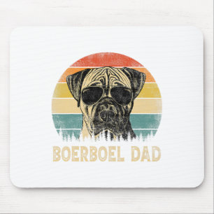 Vintager Boerboel Vater Hundeliebhaber Vater#39;s  Mousepad