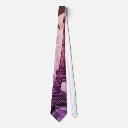 Vintager Bohemischer mit Blumenturm Chic-Paris Krawatte (Vorderseite)