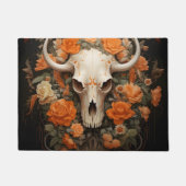 Vintager Bohemischer Zuckerhut Blüte Fußmatte (Vorderseite)