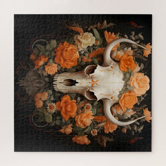 Vintager Bohemischer Zuckerhut Blüte Puzzle (Horizontal)