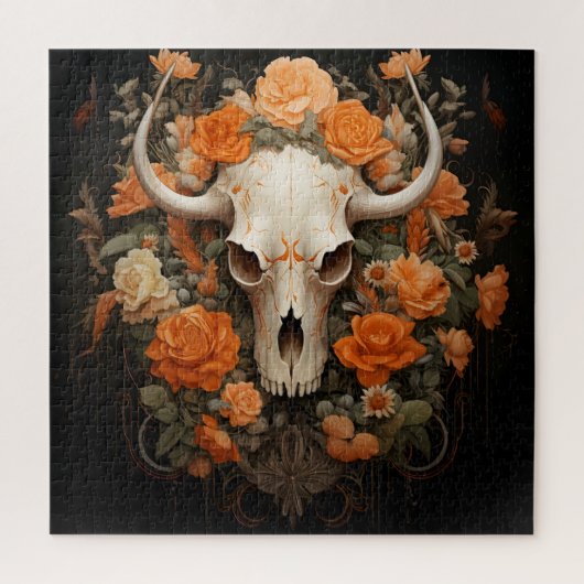 Vintager Bohemischer Zuckerhut Blüte Puzzle (Vertikal)