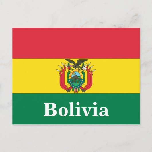 Vintager Bolivien Tourismus Postkarte (Vorderseite)