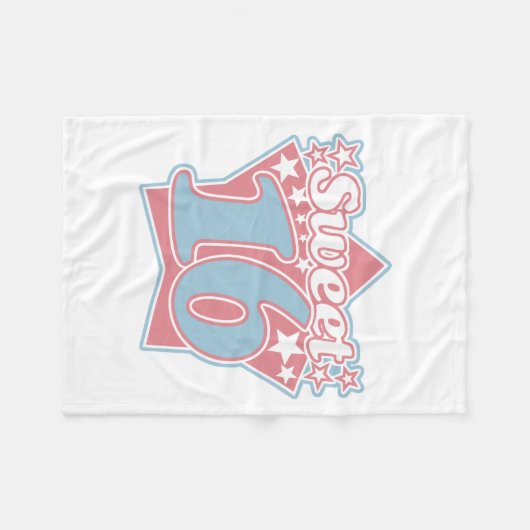 Vintager Bonbon 16 Fleecedecke (Vorderseite (Horizontal))