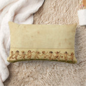 Vintager Bonbon, der glücklich Engel tanzt Lendenkissen (Decke)