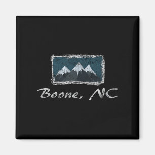 Vintager Boone North Carolina Winterski Spaß Magnet