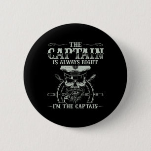 Vintager Bootsführer Shirt Männer Bootfahren Funny Button