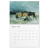 Vintager Borzoi-Kunstkalender 2026 Kalender (Feb 2027)