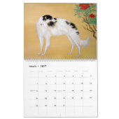 Vintager Borzoi-Kunstkalender 2026 Kalender (Mär 2027)