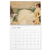 Vintager Borzoi-Kunstkalender 2026 Kalender (Jan 2027)