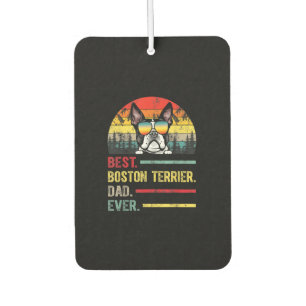 Vintager Boston Terrier Hund Lover Vathers Day Ges Autolufterfrischer