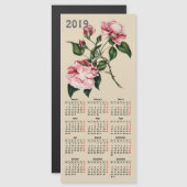 Vintager botanischer Ausdruck 2019 Magnetkarte (Vorne/Hinten)