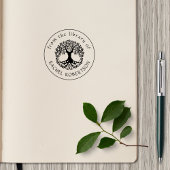 Vintager botanischer Baum Gummistempel