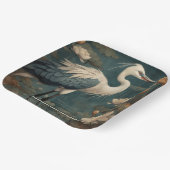 Vintager botanischer Blaukran anpassbar Pappteller (Gewinkelt)