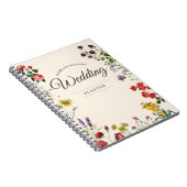 Vintager Botanischer Blume Bridal Weddingplaner Notizblock (Rechte Seite)