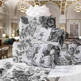 Vintager botanischer Blumenkrug Geschenkpapier