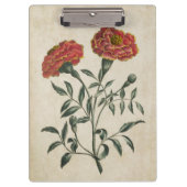 Vintager Botanischer Blumenstrauß Klemmbrett (Vorderseite)