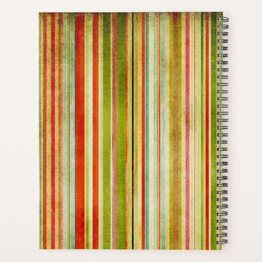 Vintager Botanischer Blumenstrauß Planer (Rückseite)